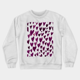 Valentines day hearts explosion - burgundy Crewneck Sweatshirt